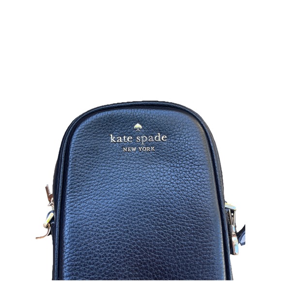 Kate Spade iPhone Crossbody Black Striped Strap  Handbag - Picture 4 of 6